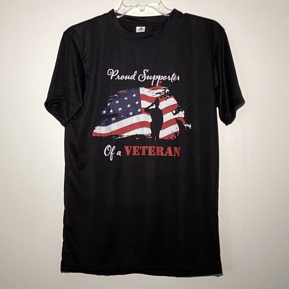 USA Troop Supporter   T-Shirt Red, White, Blue Decal